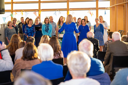 Marine Singers perform at Culture Night 2025 at the Marine Institute headquaters, Oranmore, Co. Galway. 