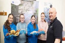 Robin, Vicky, Faye & Mia along with Joe Cooney at the Marine Institute Newport Open Day.