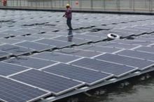 100kWp Floating Solar Energy Plant. Photo courtesy of Upsolar Floating Srl.