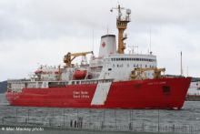 The Canadian Coast Guard Ship Louis S. St-Laurent. Picture courtesy of Mac Mackay photos