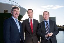 Dr Gerard McCarthy with Dr Peter Heffernan and Minister Michael Creed. Picture Credit Darragh Kane.