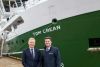 The French Ambassador to Ireland, His Excellency Mr Vincent Guérend, was welcomed on board the RV Tom Crean by Marine Institute CEO Dr Rick Officer. 