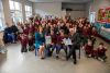 Scoil Iósaif Naofa Oranmore Boys School, County Galway on a high, finishing science week with the Explorers Ocean Champion Award for the best cross curricular project presented by Hildegarde Naughton, Minister of State at the Department of Transport. 